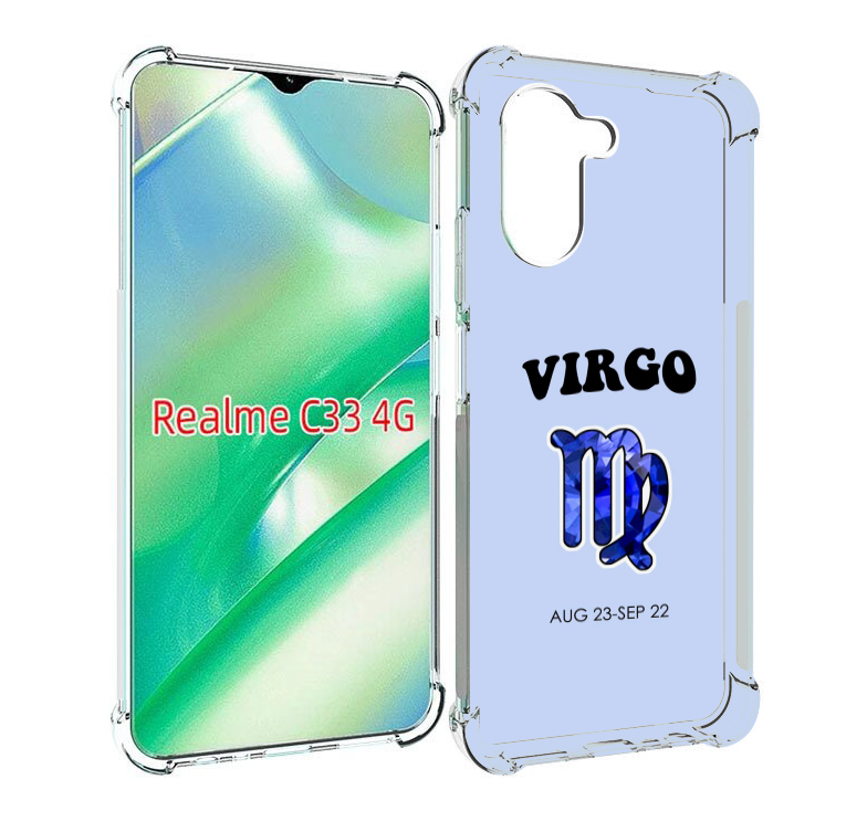 

Чехол MyPads знак-зодиака-дева-1 для Realme C33 4G, Прозрачный, Tocco