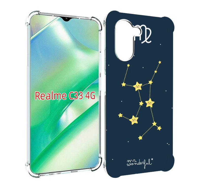 

Чехол MyPads знак-зодиака-дева-3 для Realme C33 4G, Прозрачный, Tocco