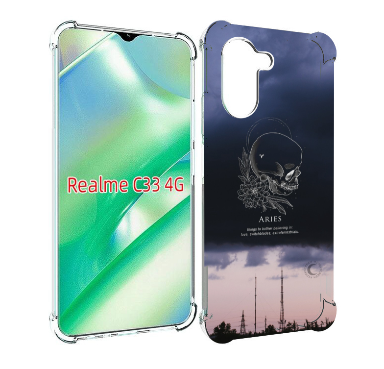 

Чехол MyPads знак-зодиака-овен-4 для Realme C33 4G, Прозрачный, Tocco