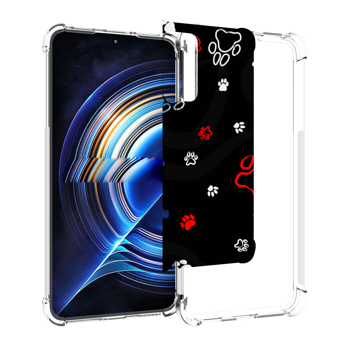 

Чехол MyPads кошачьи-лапки для Tecno Camon 19 Neo, Прозрачный, Tocco