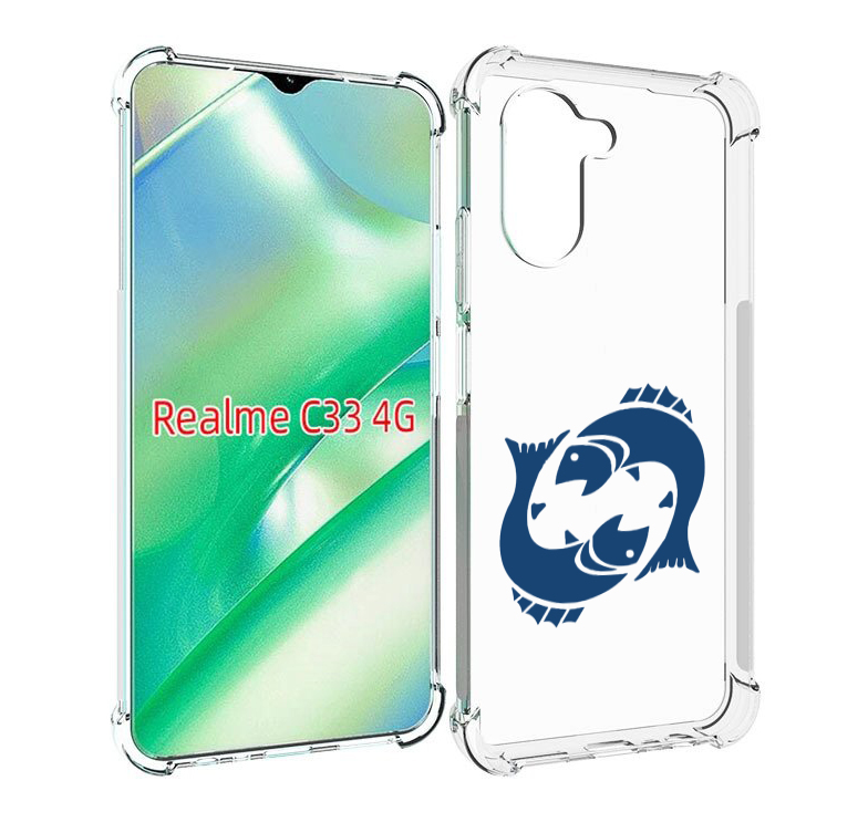 

Чехол MyPads знак-зодиака-рыбы-7 для Realme C33 4G, Прозрачный, Tocco
