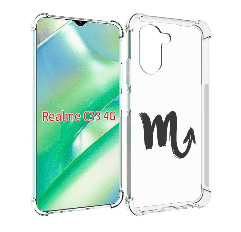 

Чехол MyPads знак-зодиака-скорпион-7 для Realme C33 4G, Прозрачный, Tocco