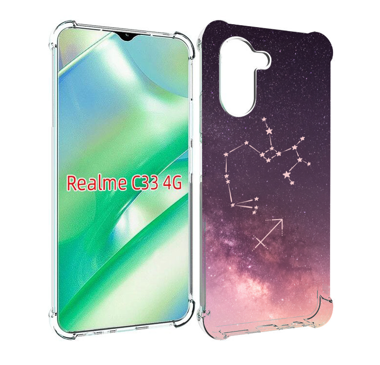 

Чехол MyPads знак-зодиака-стрелец-2 для Realme C33 4G, Прозрачный, Tocco