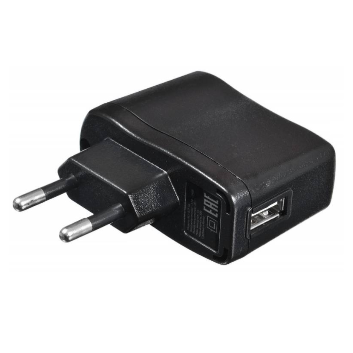 фото Сетевое зарядное устройство buro xcj-021, 1xusb, 1 a, black