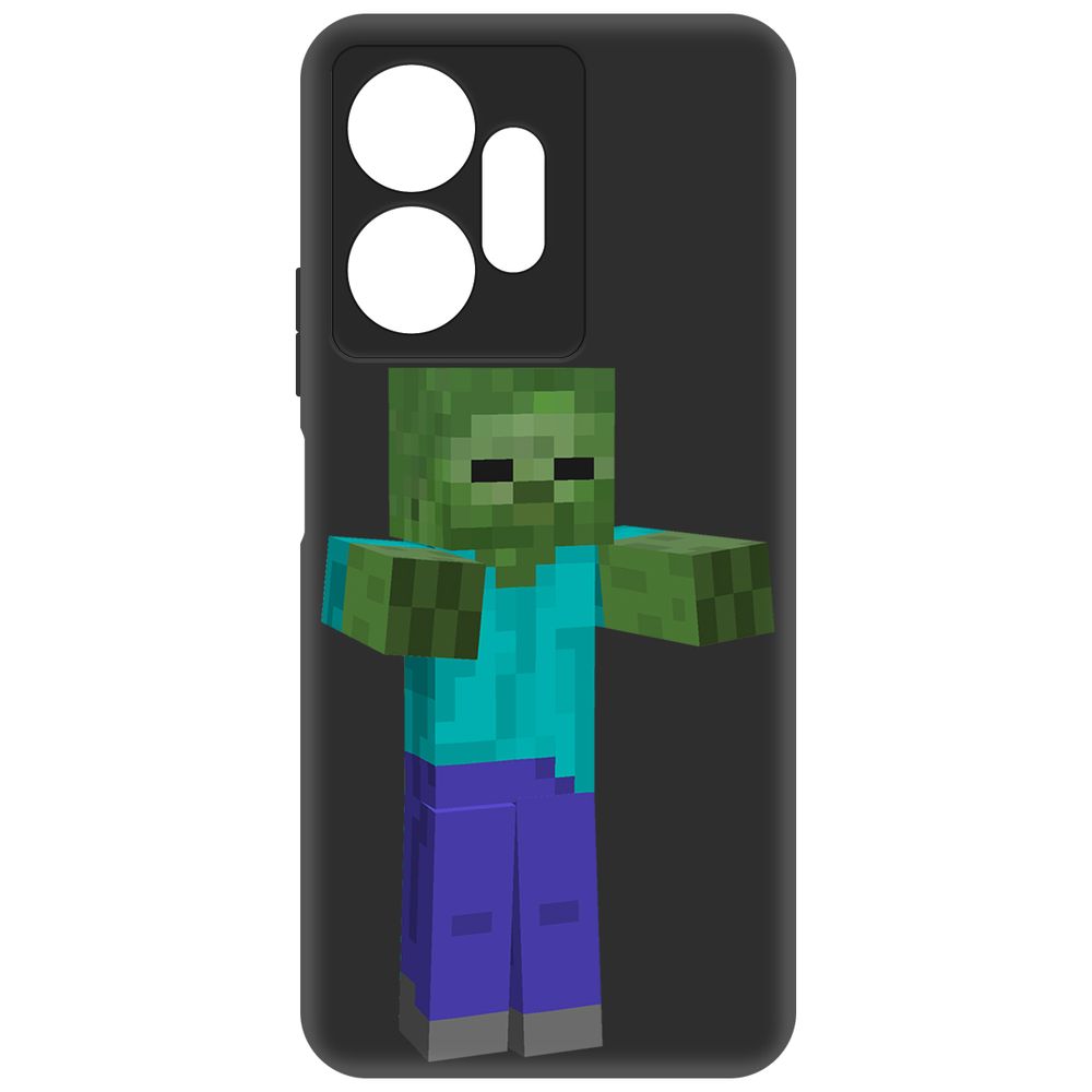 

Чехол-накладка Krutoff Soft Case Minecraft-Гигант для Infinix Zero 20 черный