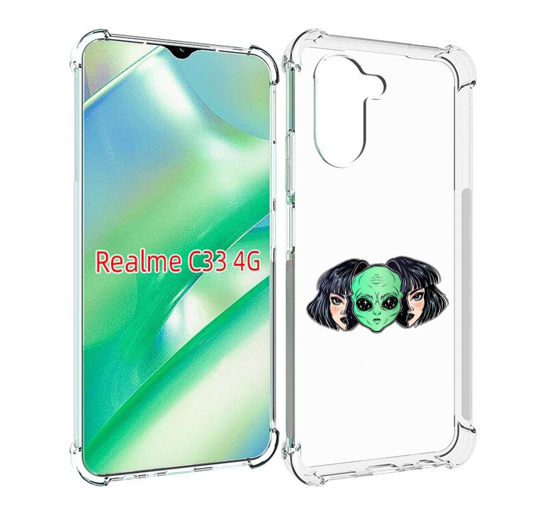

Чехол MyPads инопланетянин в девочке женский для Realme C33 4G, Прозрачный, Tocco