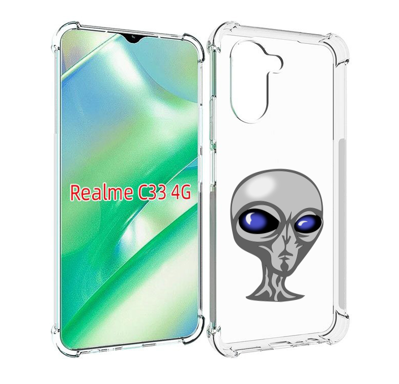 

Чехол MyPads инопланетянин для Realme C33 4G, Прозрачный, Tocco