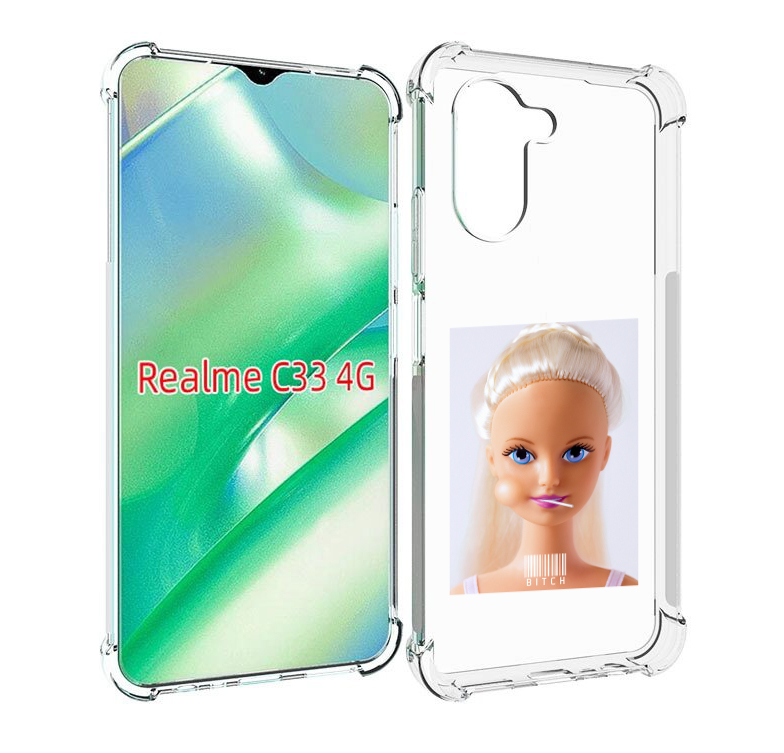 

Чехол MyPads барби для Realme C33 4G, Прозрачный, Tocco
