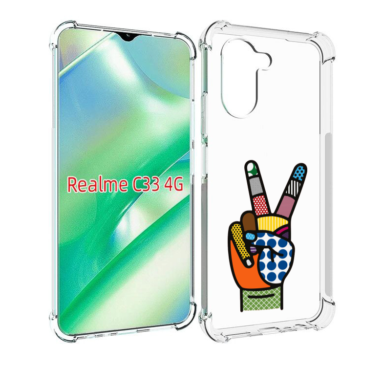 

Чехол MyPads йоу пальчики для Realme C33 4G, Прозрачный, Tocco