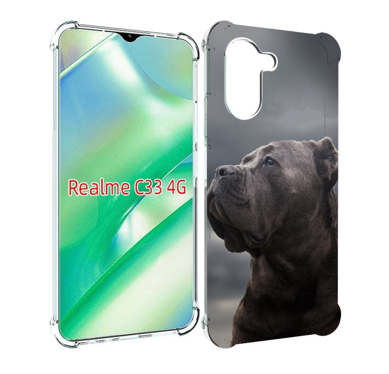 

Чехол MyPads кане корсо для Realme C33 4G, Прозрачный, Tocco