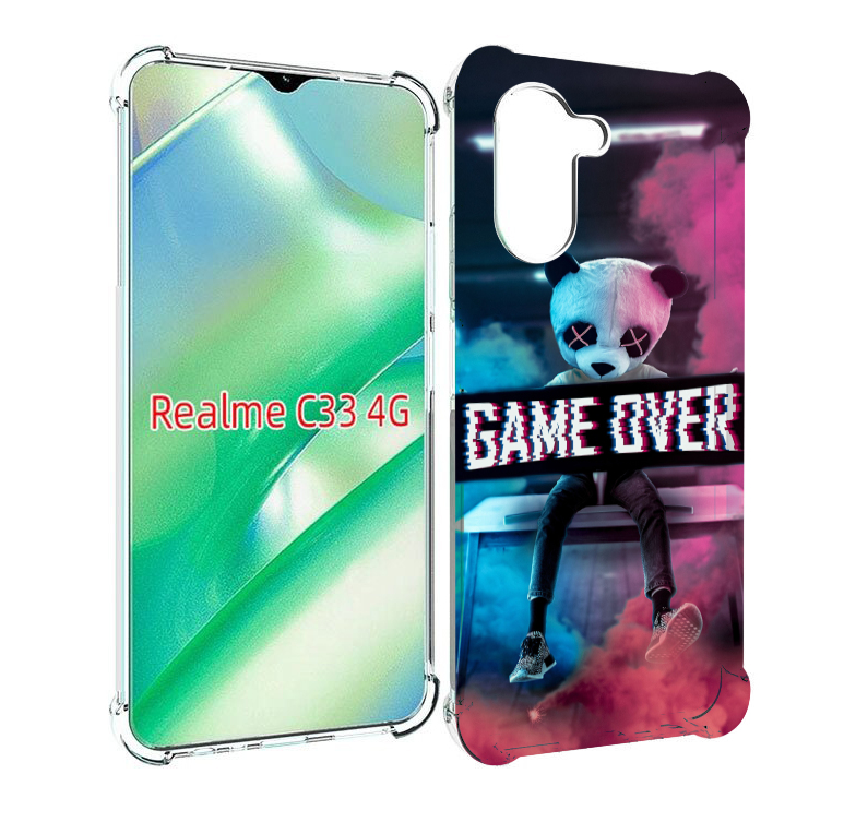 

Чехол MyPads картина-панда для Realme C33 4G, Прозрачный, Tocco