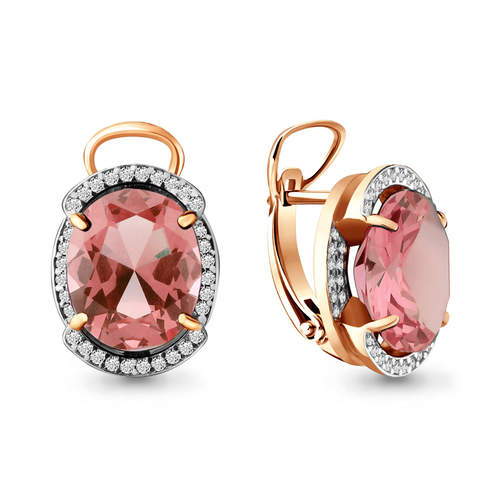 

Серьги из серебра с фианитом Aquamarine 4479690А_925_з, 4479690А_925_з