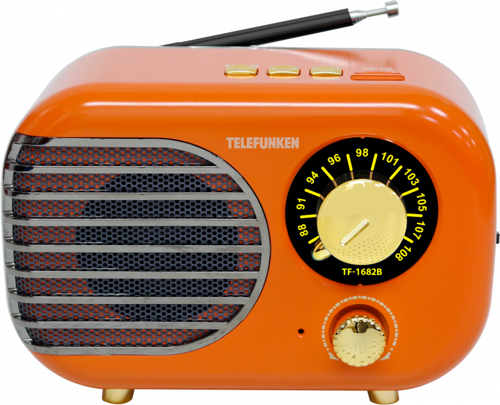 

Радиоприемник Telefunken TF-1682B Orange/Gold, Оранжевый;золотистый, TF-1682B