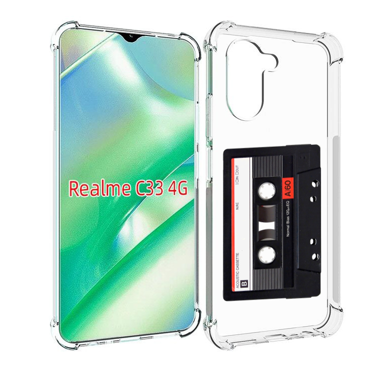 

Чехол MyPads касета для Realme C33 4G, Прозрачный, Tocco