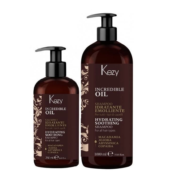 фото Разглаживающий шампунь для всех типов волос kezy hydrating soothing shampoo 1000 мл kezy professional