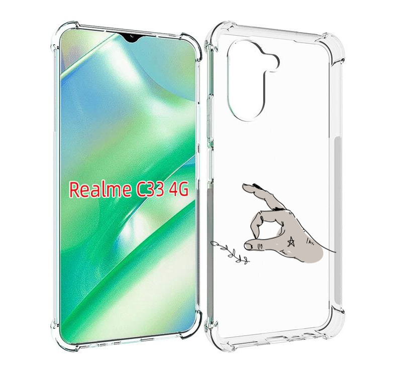 

Чехол MyPads кольцо для Realme C33 4G, Прозрачный, Tocco