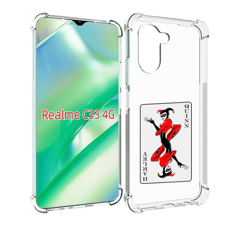 

Чехол MyPads королева-джокера для Realme C33 4G, Прозрачный, Tocco