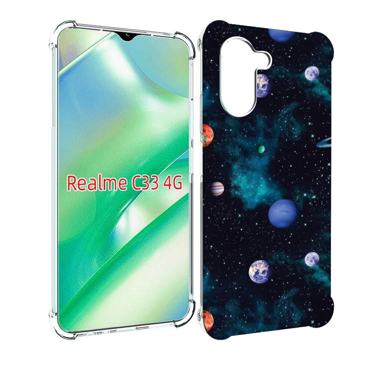 

Чехол MyPads космическое-пространство для Realme C33 4G, Прозрачный, Tocco