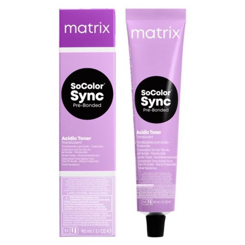 фото Кислотный тонер с бондером matrix socolor sync pre-bonded acidic toner 10pg