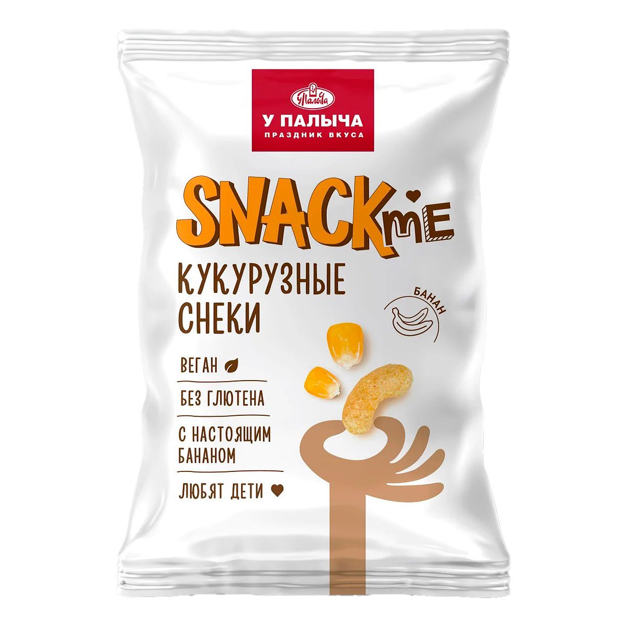 

Снеки кукурузные У Палыча Snackme банан 50 г