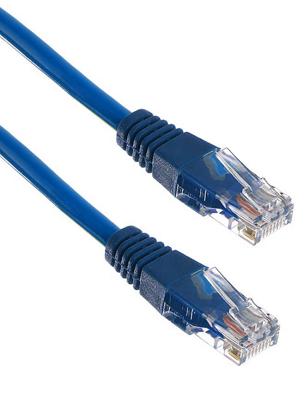 фото Сетевой кабель exegate utp cat.5e 0.3m blue utp-rj45-rj45-5e-0,3m-lszh-bl 286371