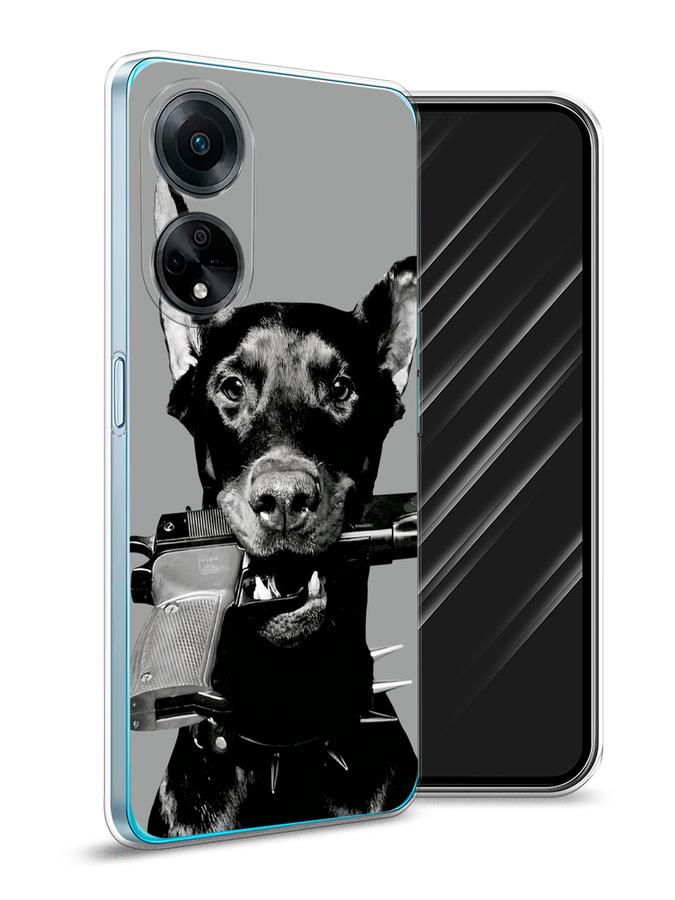 

Чехол Awog на Oppo A98 "Доберман", Серый, 2514450-1