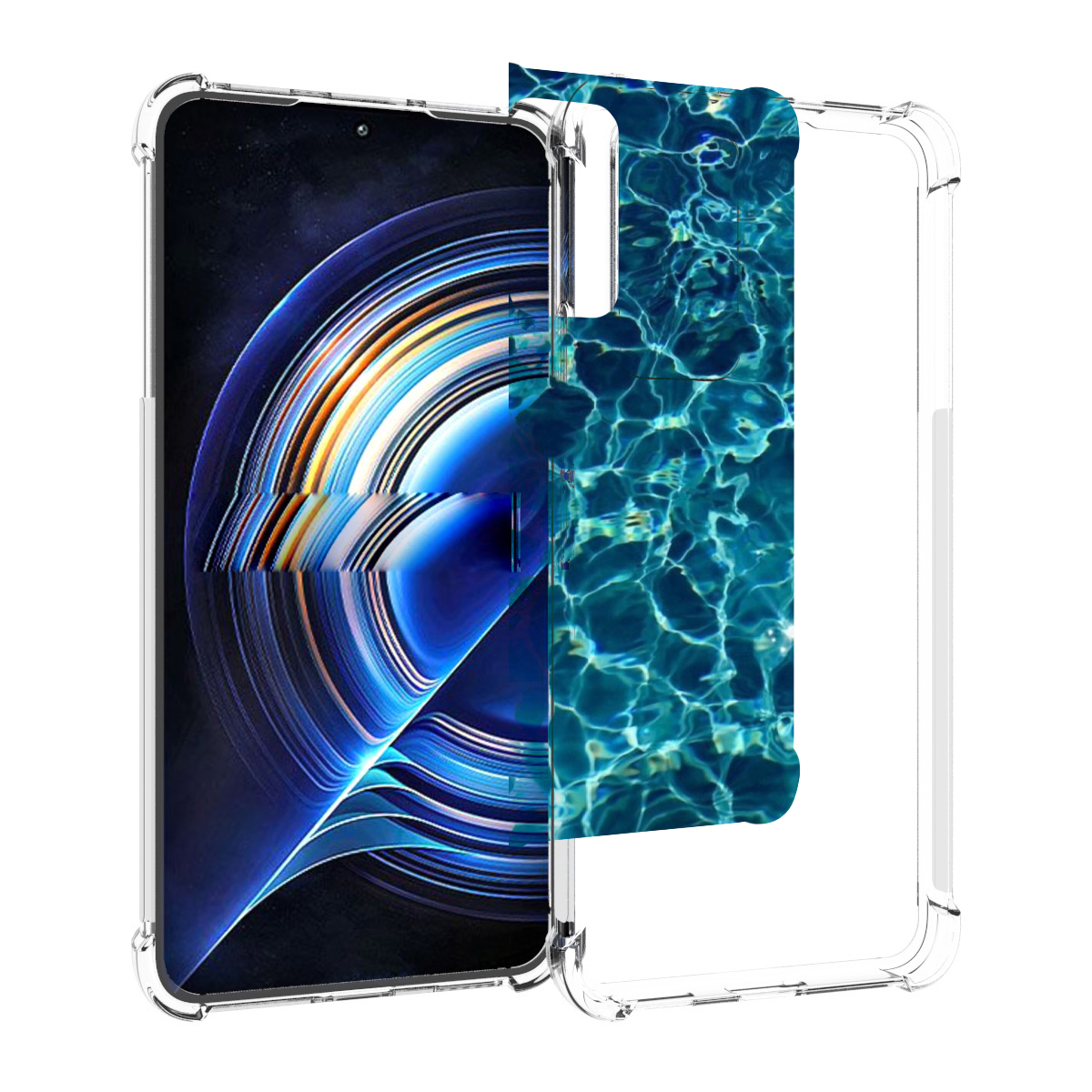 

Чехол MyPads красивая голубая вода для Tecno Camon 19 Neo, Прозрачный, Tocco