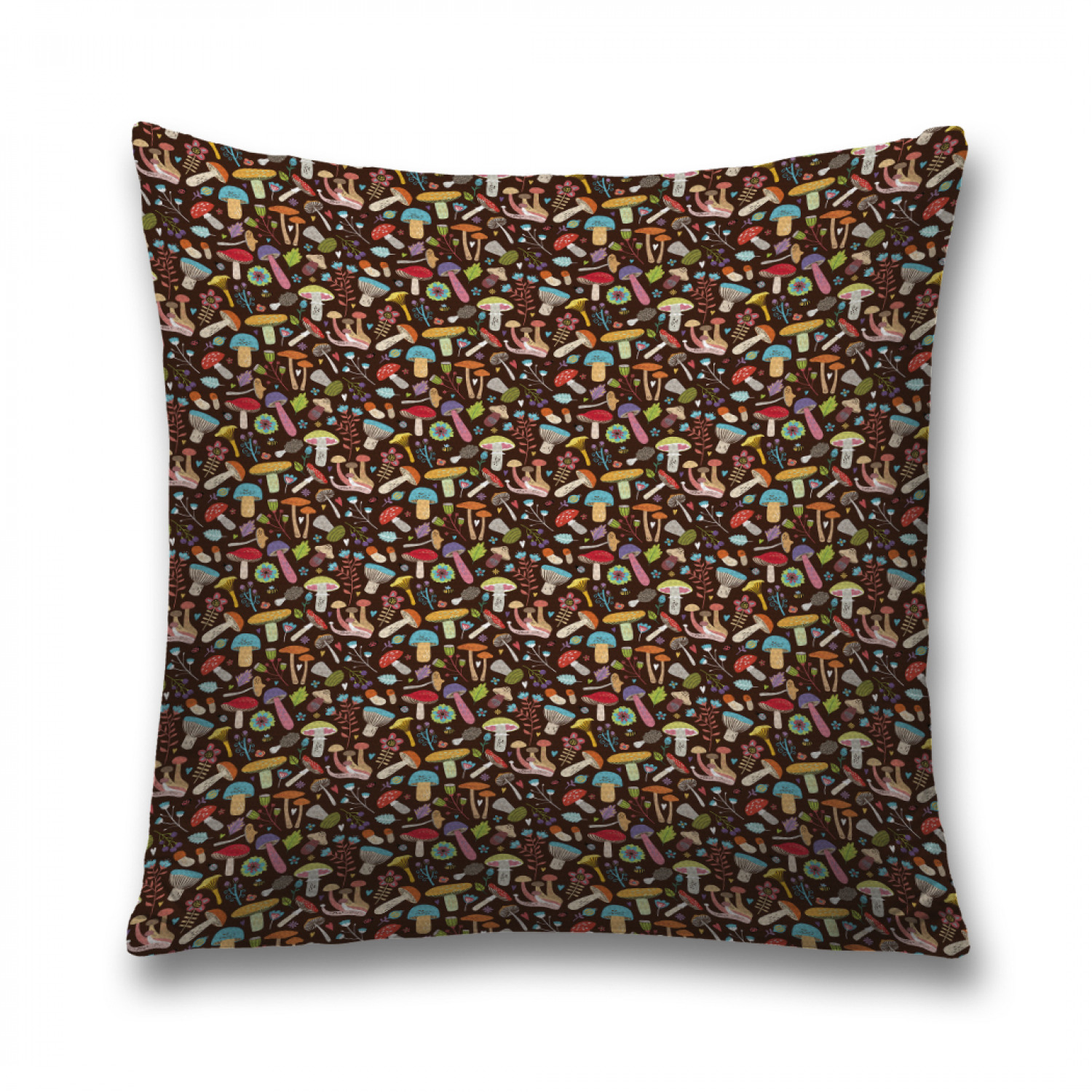 

Наволочка декоративная JoyArty "Грибная пора" на молнии, 45x45 см, Коричневый, Грибная пора
