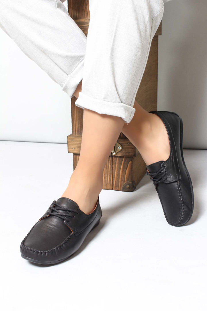 

Мокасины женские FAST STEP 710ZA045 черные 38 EU (доставка из-за рубежа), 710ZA045