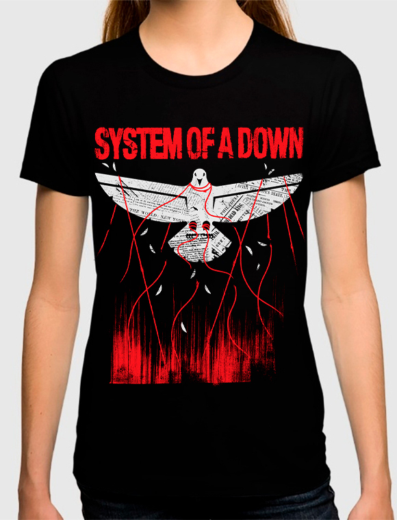 

Футболка женская Dream Shirts группа System of a Down Женская 50007481 черная 2XL, группа System of a Down Женская 50007481