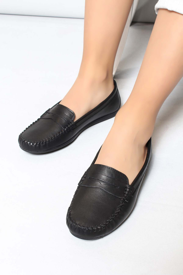 

Мокасины женские FAST STEP 710ZA046 черные 37 EU (доставка из-за рубежа), 710ZA046