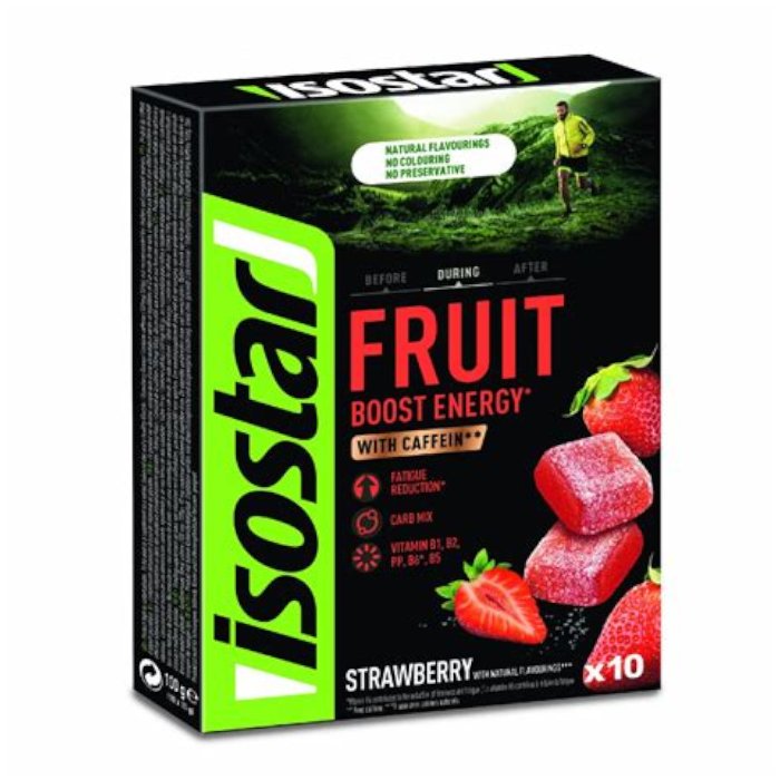 Энергетическая конфета Isostar Fruit boost клубника