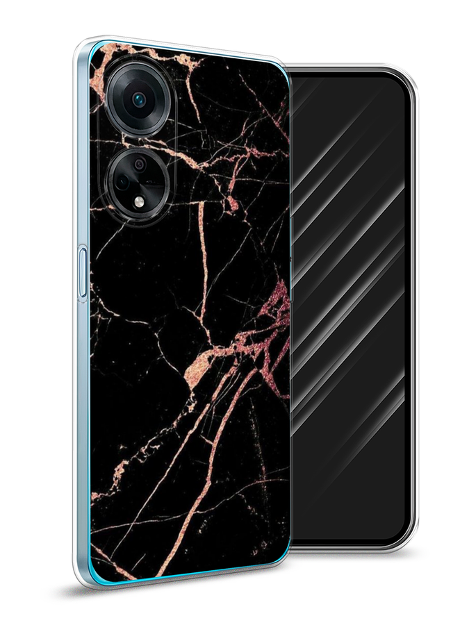 

Чехол Awog на Oppo A98 "Мрамор розовое золото", Черный;розовый, 2514450-3