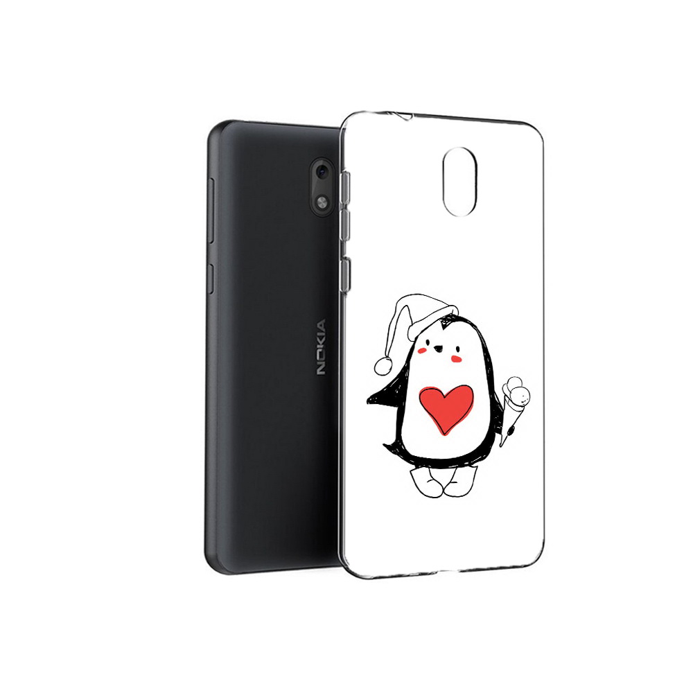 

Чехол MyPads Tocco для Nokia 6 Пингвин с мороженым (PT60992.93.135), Прозрачный, Tocco