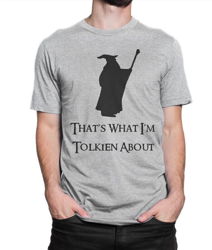 

Футболка мужская Dream Shirts That's What I'm Tolkien About 1000361222 серая 2XL, That's What I'm Tolkien About 1000361222