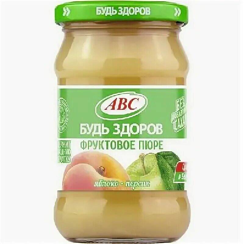 

Пюре Яблоко-груша ст/б 280гр 1/12шт Будь Здоров АВС РБ