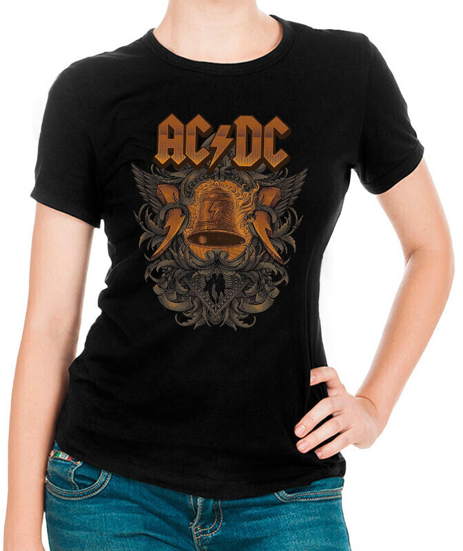 фото Футболка женская dream shirts acdc 50007551 черная 3xl