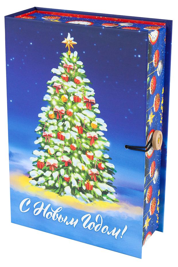 

Коробка-книга 12 x 18 x 5 см Миленд Елочка, Разноцветный