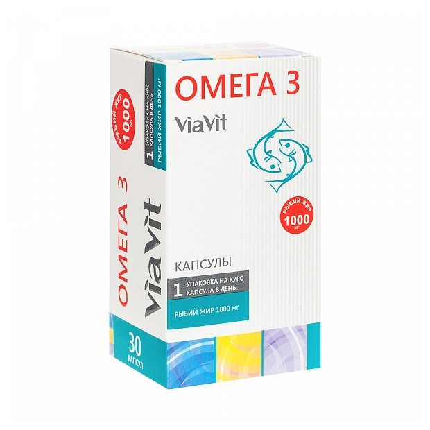 

Омега-3 Виавит капсулы 30 шт, 48072