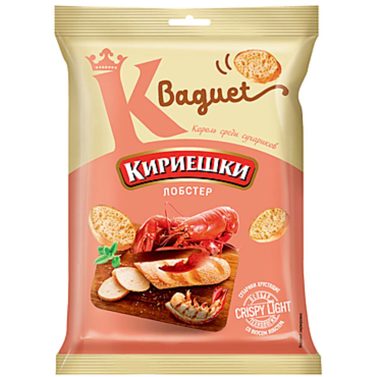 

Сухарики Кириешки Baguet Лобстер 10 шт по 50 г