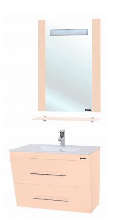 

Мебель для ванной Bellezza Берта подвесная 60 бежевая