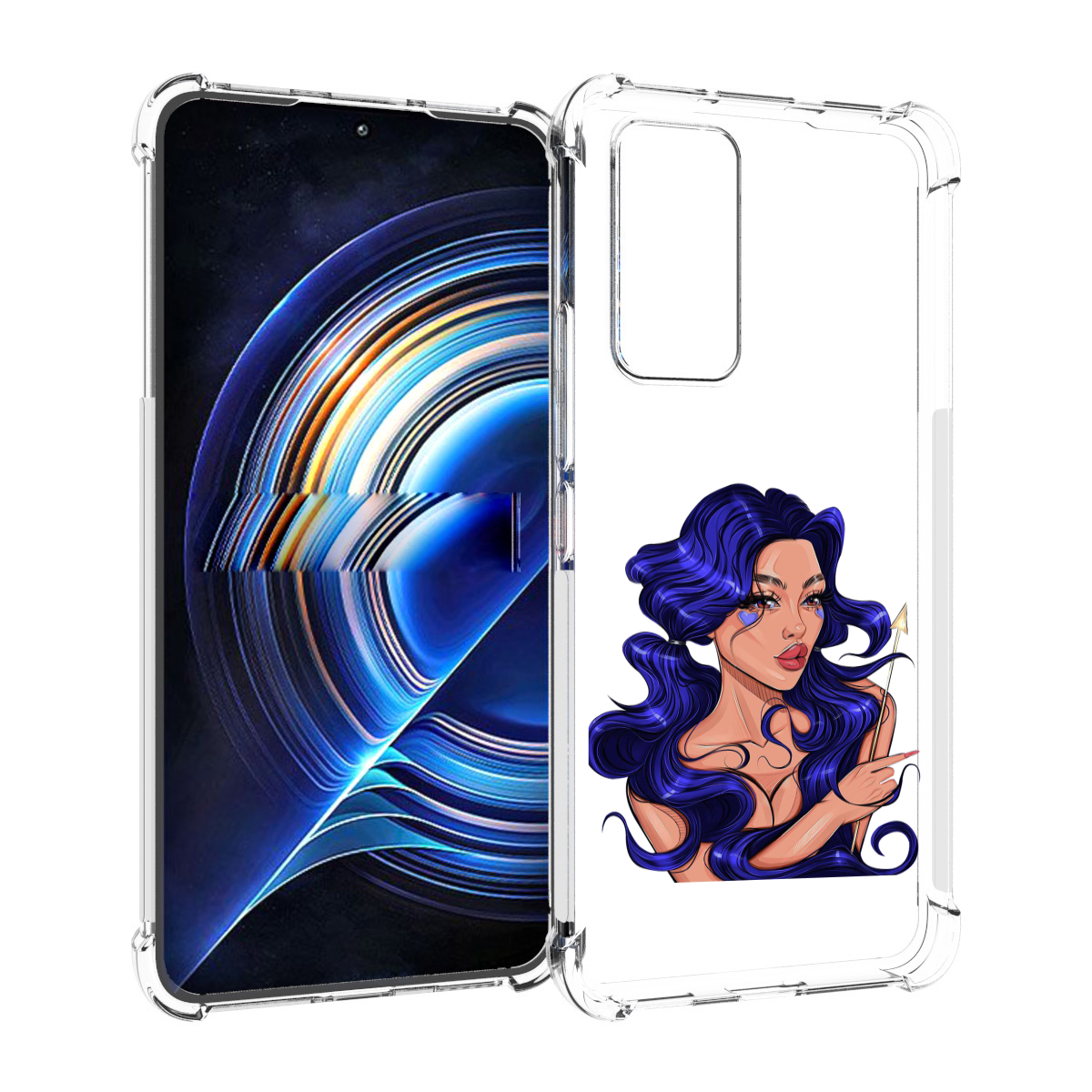

Чехол MyPads красивая-девушка-с-синими-волосами женский для Tecno Camon 19 Neo, Прозрачный, Tocco