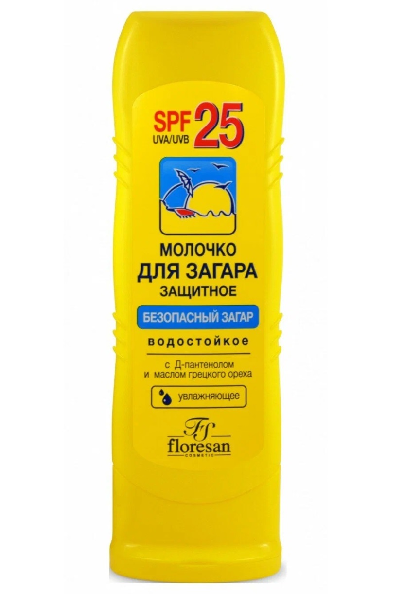 

Молочко защитное Floresan для загара SPF25 170 мл, 58863