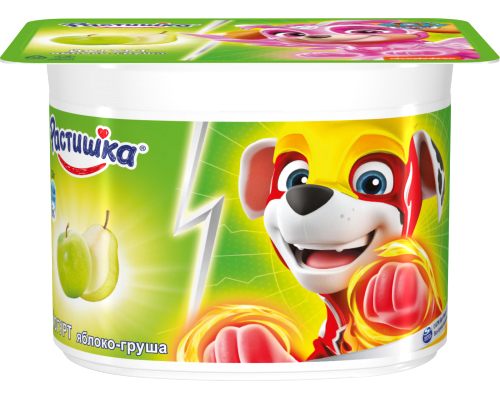 Йогурт Растишка яблоко и груша с 3 лет 3% 110 г бзмж