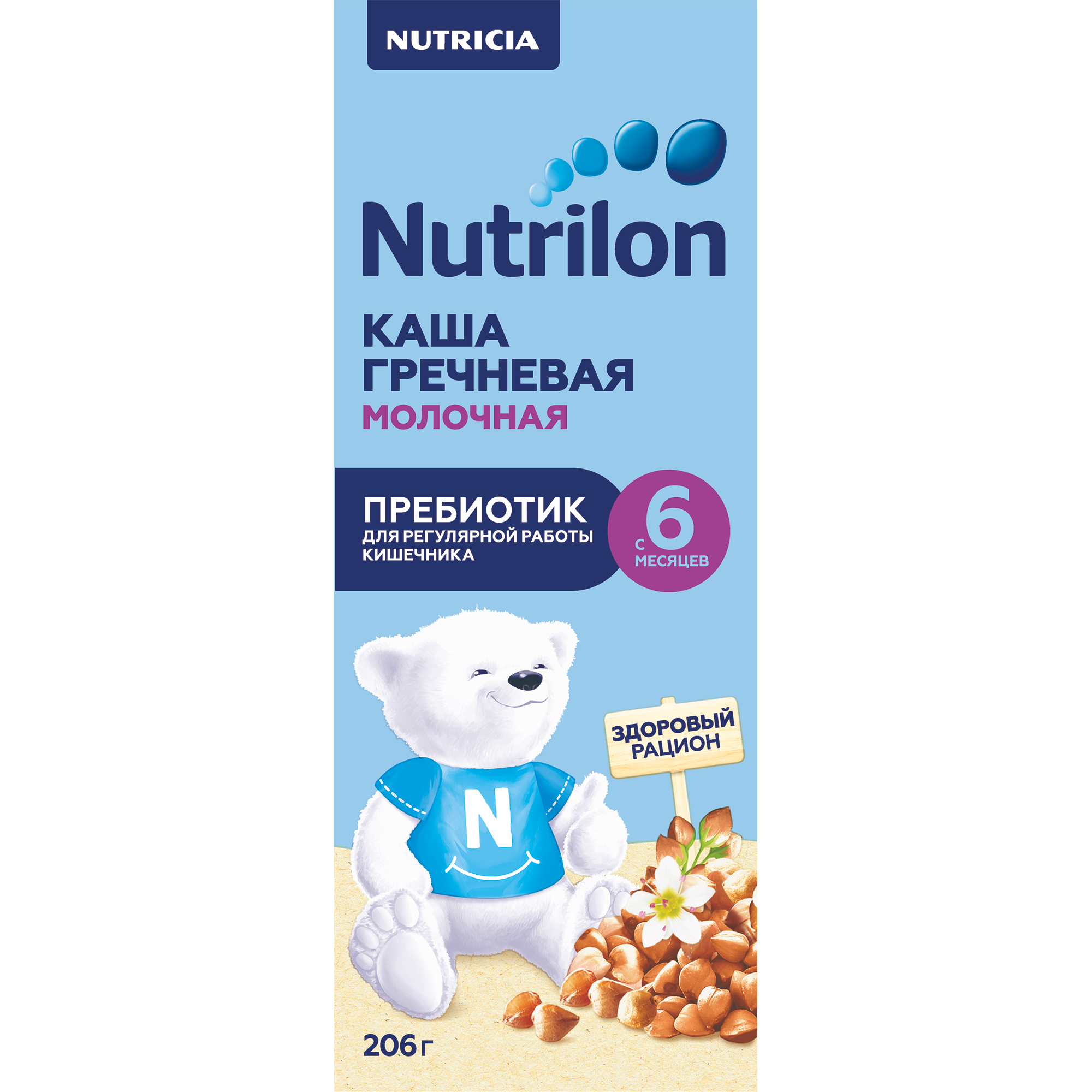 

Каша Nutrilon гречневая молочная с 6 месяцев 216 г