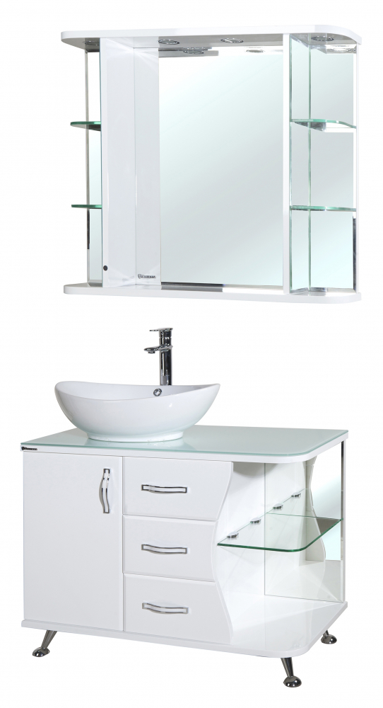 

Мебель для ванной Bellezza Рио 90 L белая