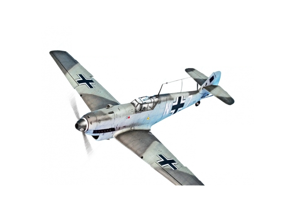 

QD48105 3D Декаль интерьера кабины Bf 109C/D для модели Modelsvit