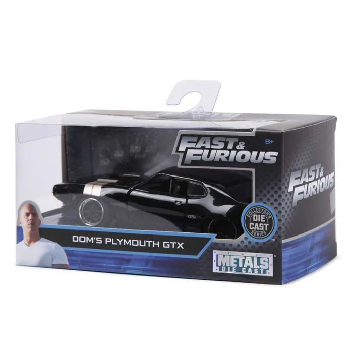 Машинка Jada Toys Fast and Furious Jada 1:32 1972 Plymouth Gtx 98300 all jada 1 24 fast and furious nissan skyline gtr r34 mitsubishi diecast metal alloy model car toys for kids toy gift collection