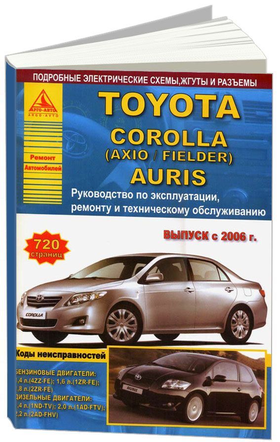 

Toyota Corolla, Auris 2006-13 с бензиновыми и дизельными двигателями. Руководсво ...