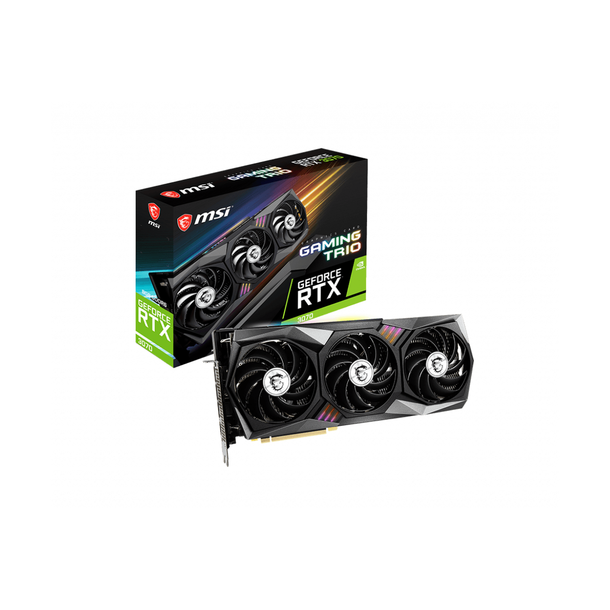 

Видеокарта MSI Nvidia GeForce RTX 3070 GAMING TRIO, GeForce RTX 3070 GAMING TRIO